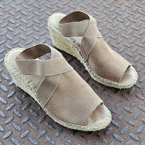 White Mountain Women Sandal Espradrille GABBIE Wedge Fabric Upper Shoe Size 7M
